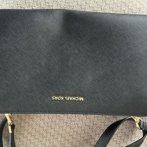 MICHAEL Michael Kors Black and Gold Crossbody Bag